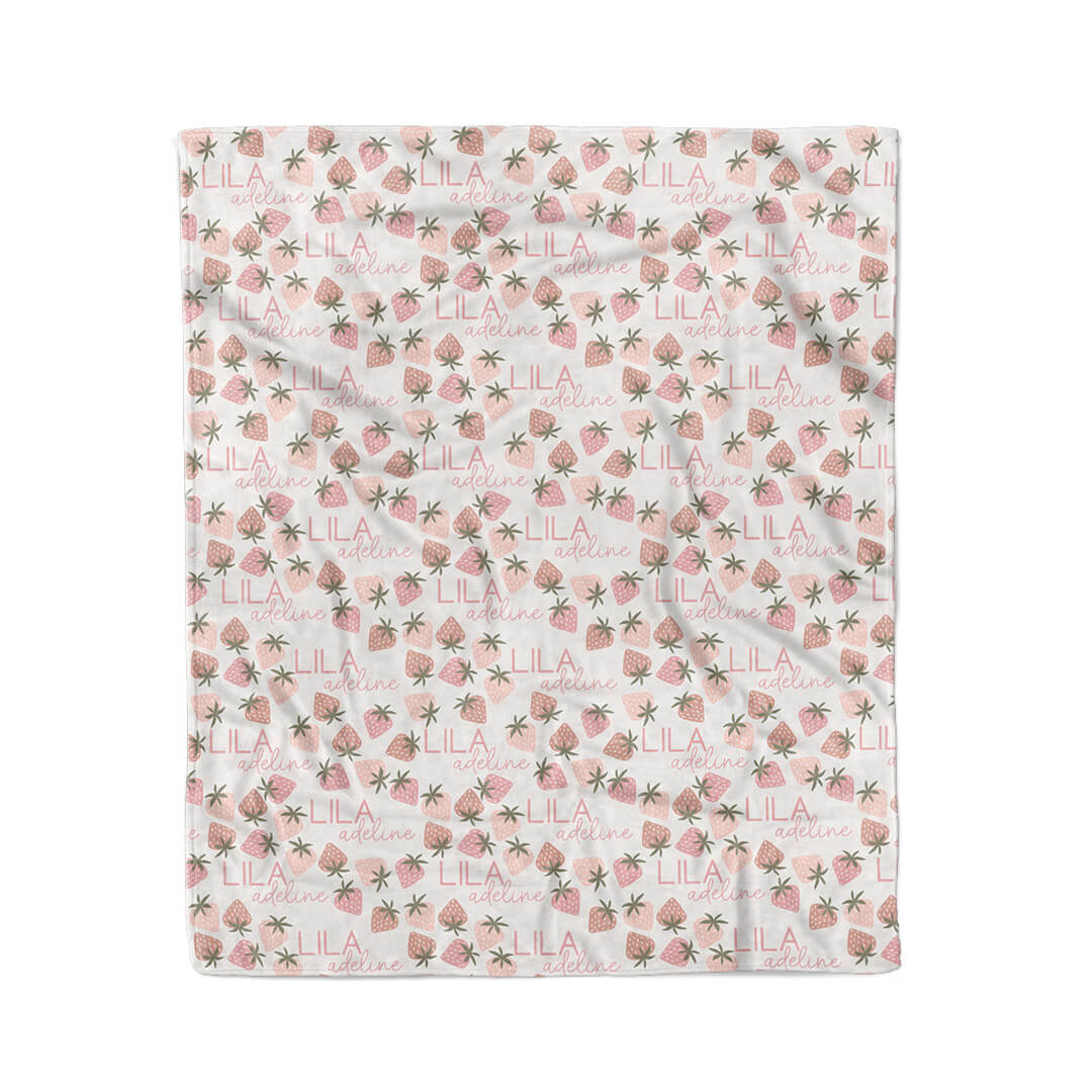 Berry Happy Personalized Kids Blanket