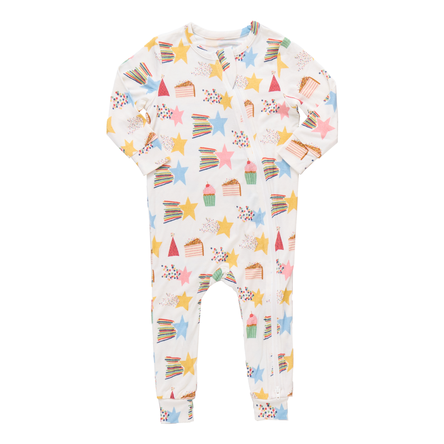 Baby Bamboo Romper - Birthday Star
