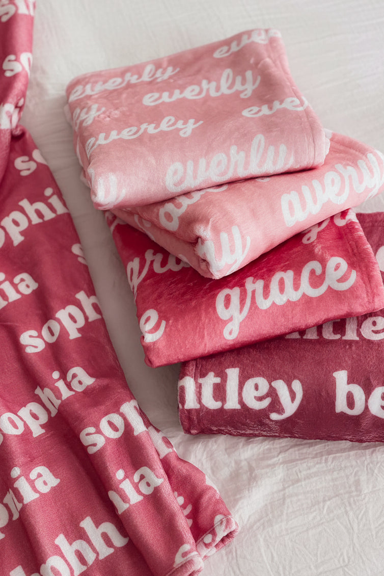 Personalized Color Blanket | Salmon