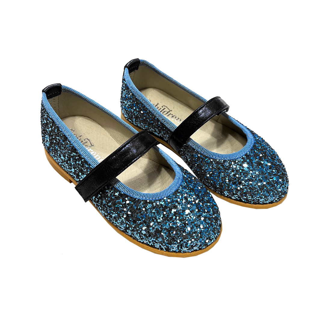 Leather Glitter Mary Jane - Maldive