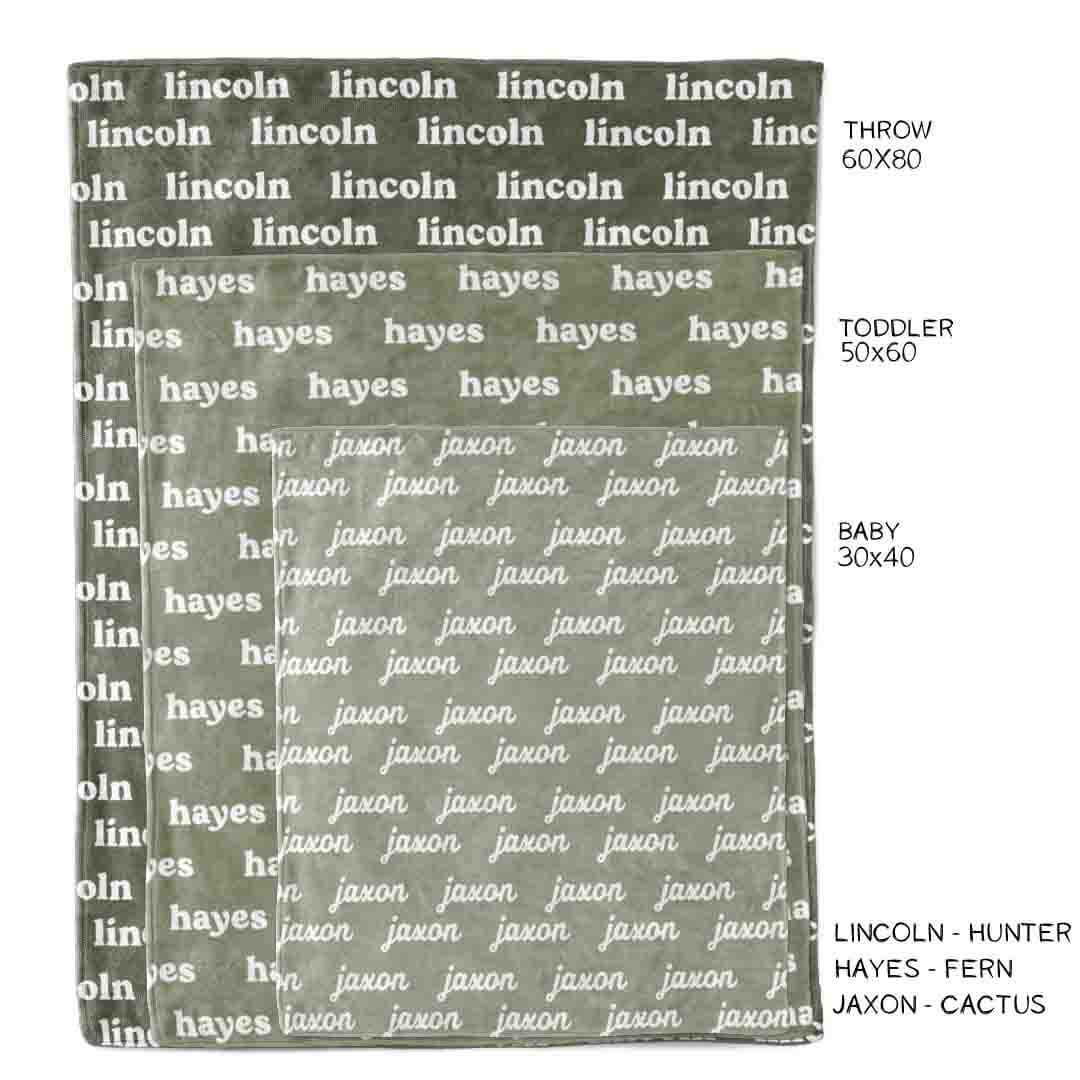 Personalized Color Blanket | Juniper