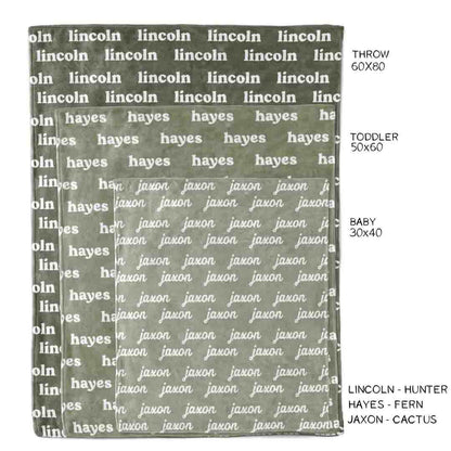 Personalized Color Blanket | Juniper