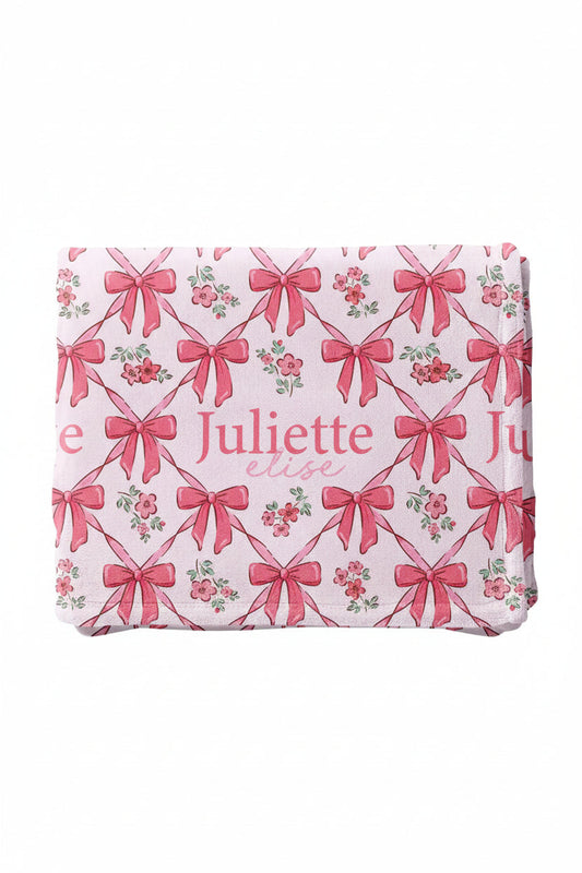 Bow Besties Personalized Kids Blanket