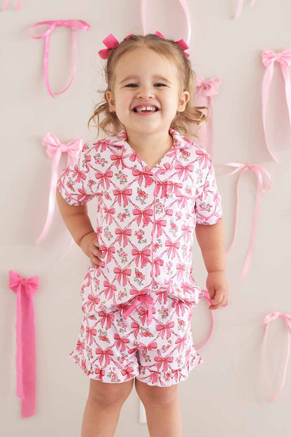 Girl's Two Piece Short Lounge Sets