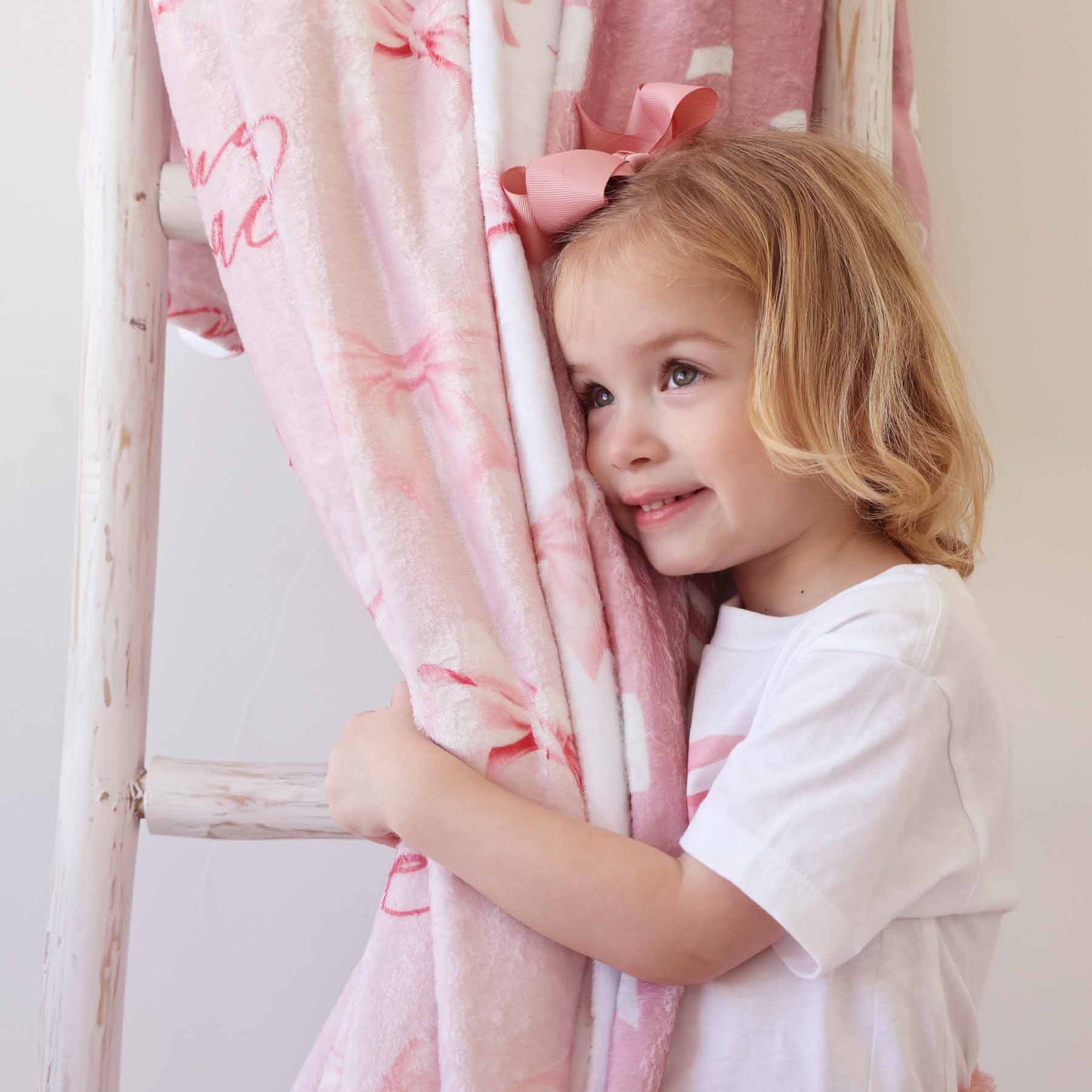 Bow Personalized Kids Blanket