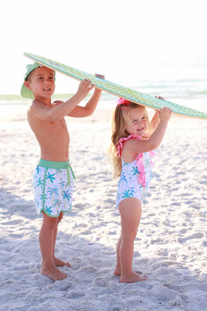Double Ruffle One Piece | Blue Lagoon