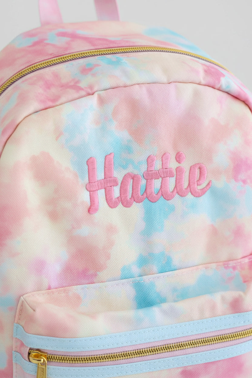 Kids Embroidered Ruffle Backpack | Candy Clouds