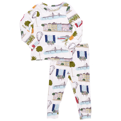 Kids Bamboo PJ Set - Charleston