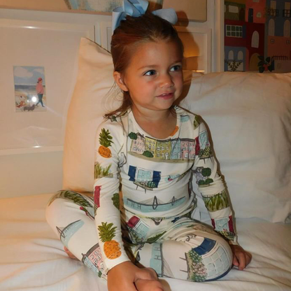 Kids Bamboo PJ Set - Charleston