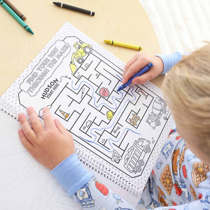 Personalized Coloring Book | Construction Zone