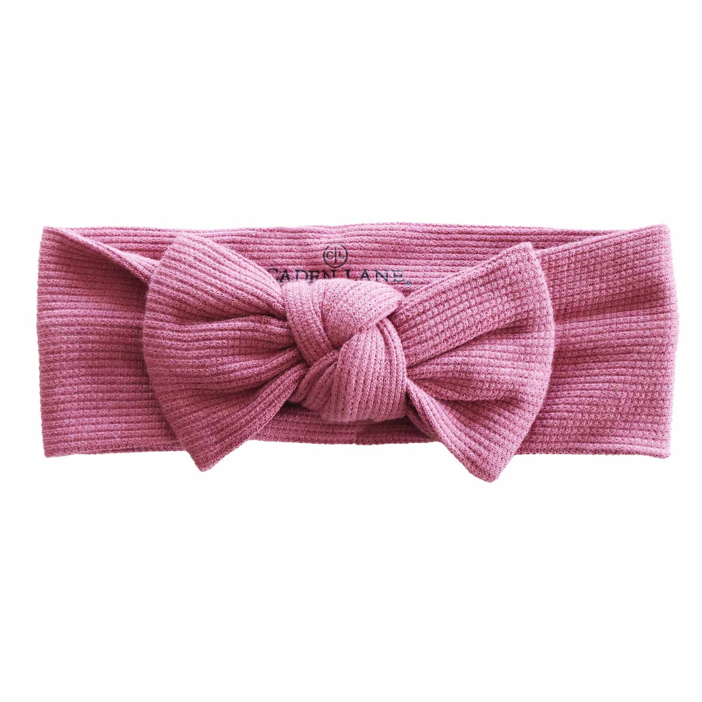 Bamboo Waffle Knit Large Bow Headwraps