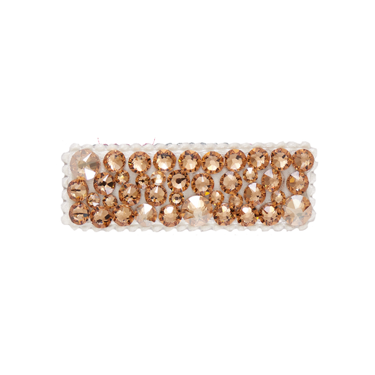 Crystal Filled Snap Clip - Gold