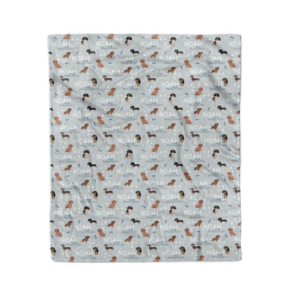 Personalized Kids Blanket | Dachshund
