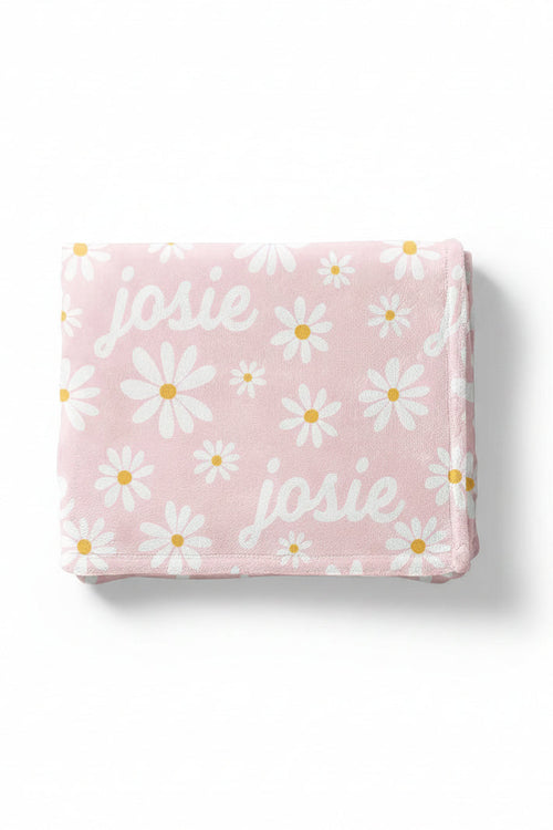 Daisy Garden Personalized Kids Blanket