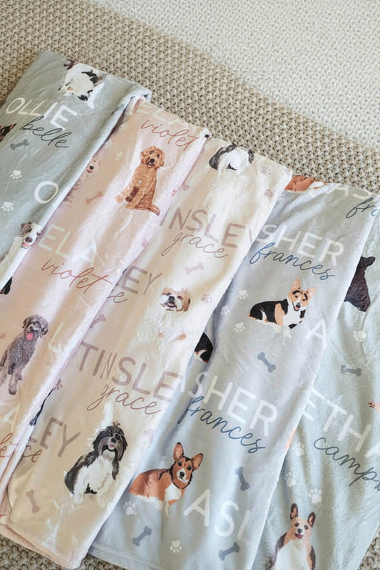 Personalized Kids Blankets | Dog Breeds - Part 2