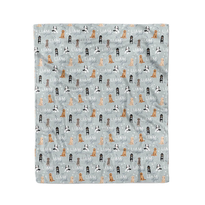 Personalized Kids Blanket | Doodles
