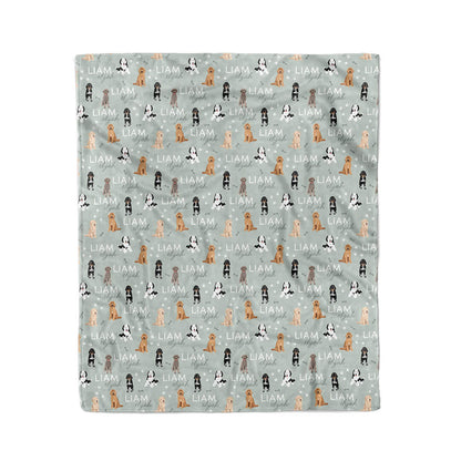 Personalized Kids Blanket | Doodles