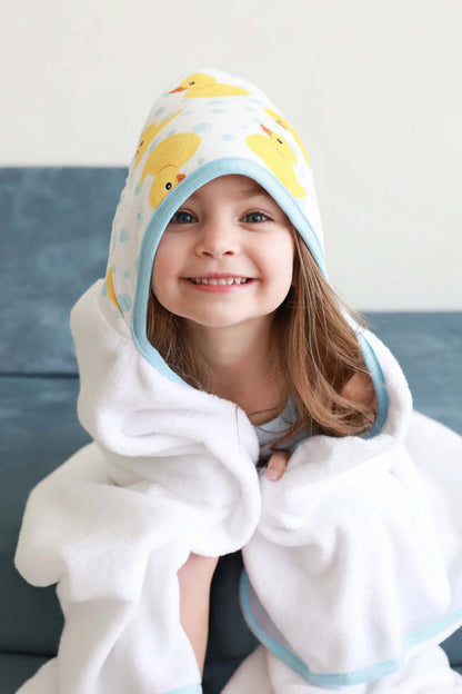 Kids Embroidered Bamboo Hooded Towels