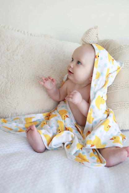 Baby Embroidered Bamboo Hooded Towels