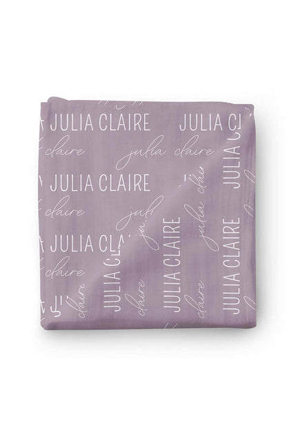 Personalized Baby Name Swaddle Blanket