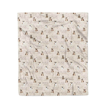 Personalized Kids Blanket | English Bulldog
