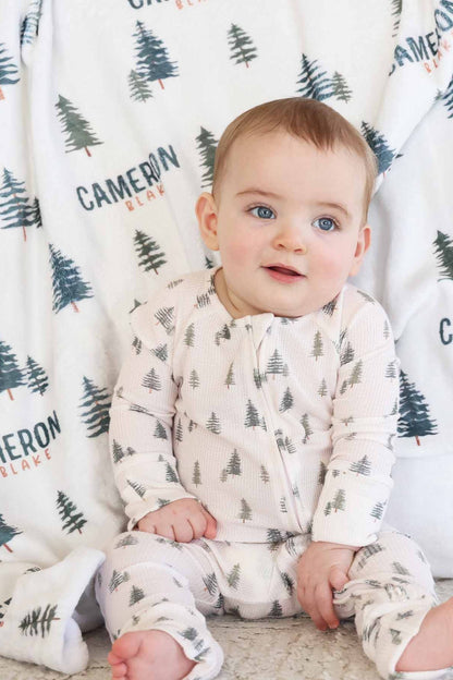 Evergreen Personalized Kids Blanket