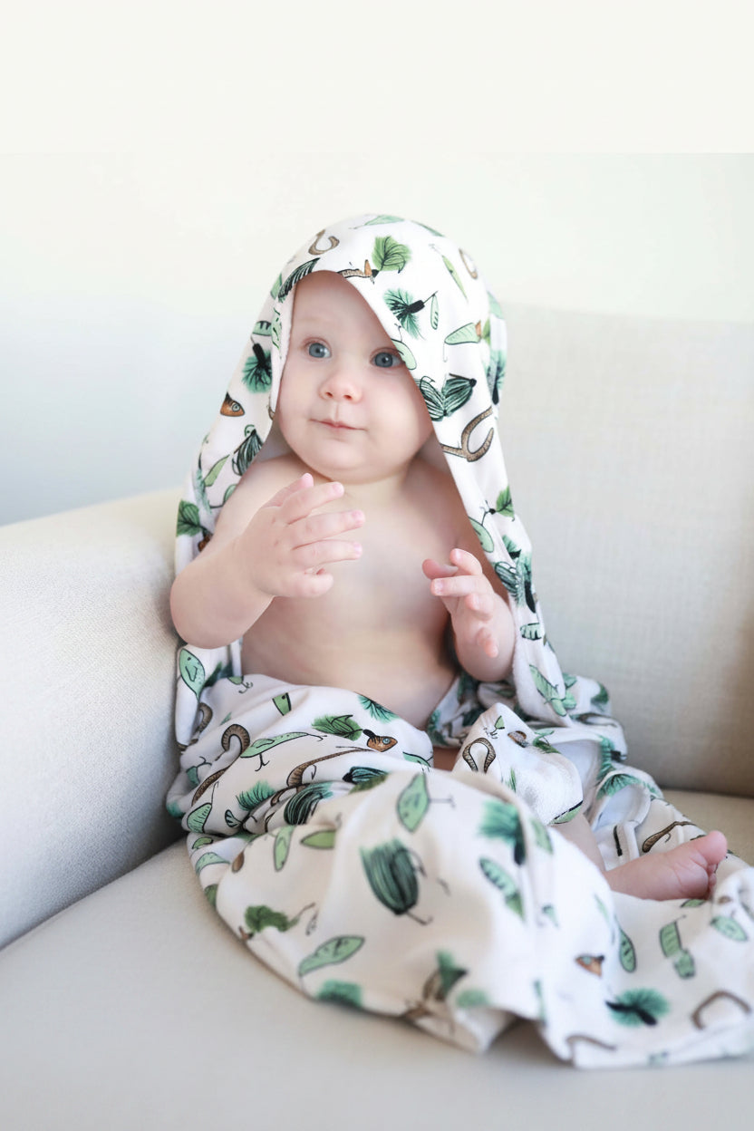 Baby Embroidered Bamboo Hooded Towels