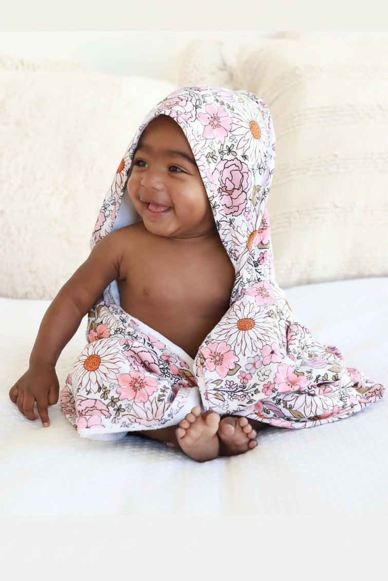 Baby Embroidered Bamboo Hooded Towels