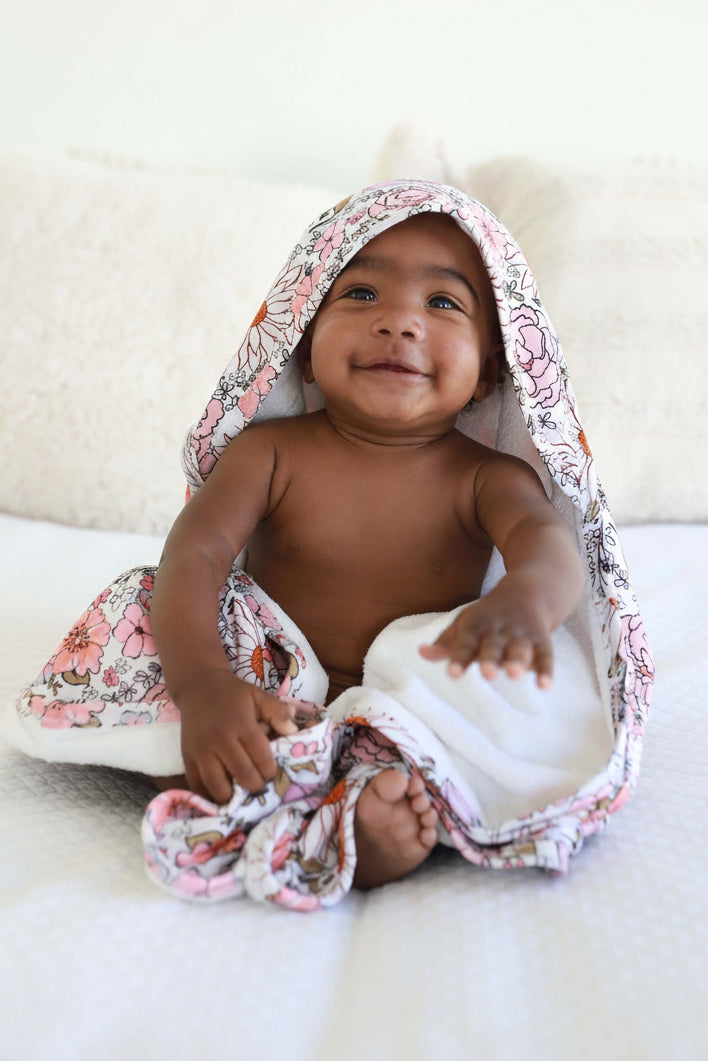 Baby Embroidered Bamboo Hooded Towels