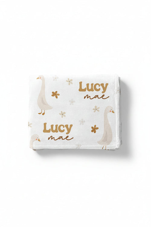Duck Duck Goose Personalized Kids Blanket