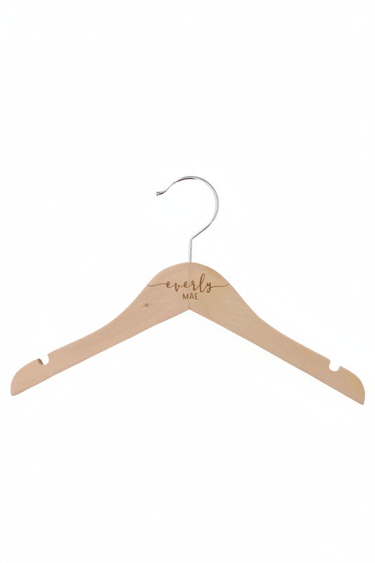 Personalized Baby Name Wood Hanger | Sweet Script
