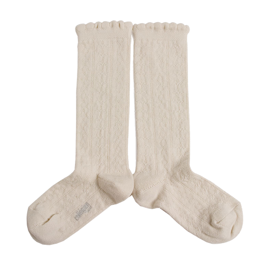 Organic Cotton Knee-High Socks - Sweet Lamb