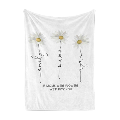 Personalized Blanket | Bouquet for Mom
