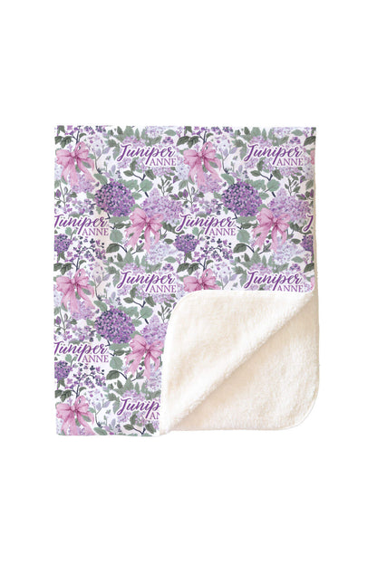 Personalized Kids Blanket | Lavender Lullaby