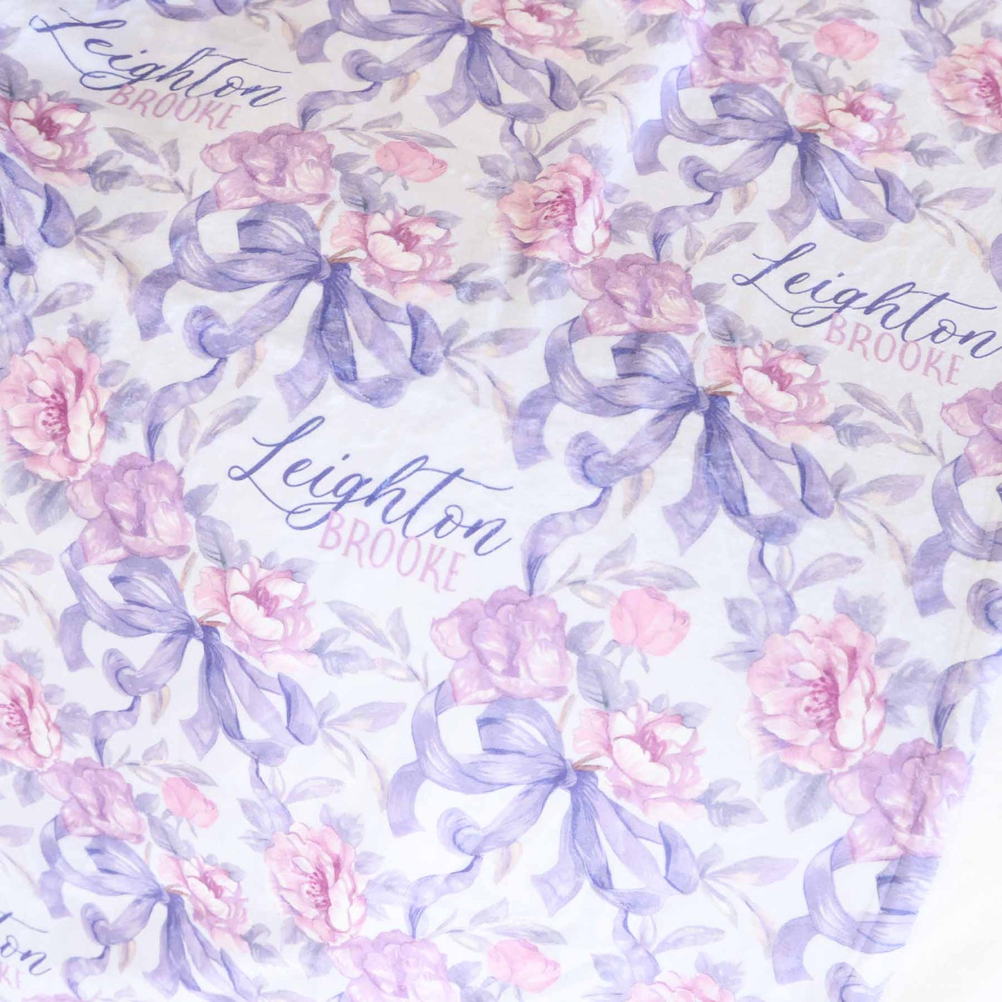 Leighton's Lavender Personalized Kids Blanket