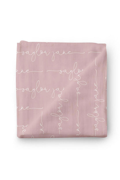Personalized Baby Name Swaddle Blanket