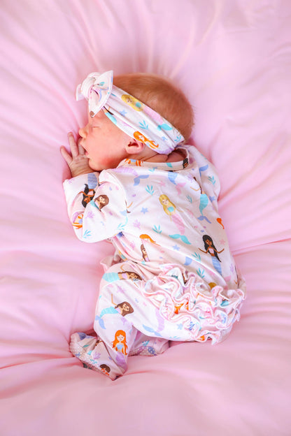 Knit Large Bow Headwrap | Let's Be Mermaids