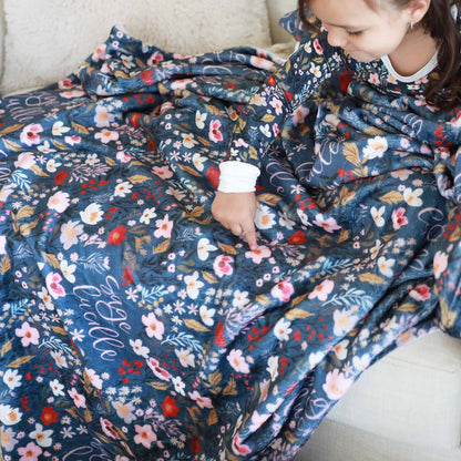 Midnight Meadow Personalized Kids Blanket