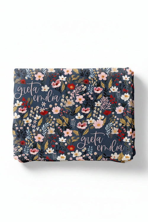 Midnight Meadow Personalized Kids Blanket
