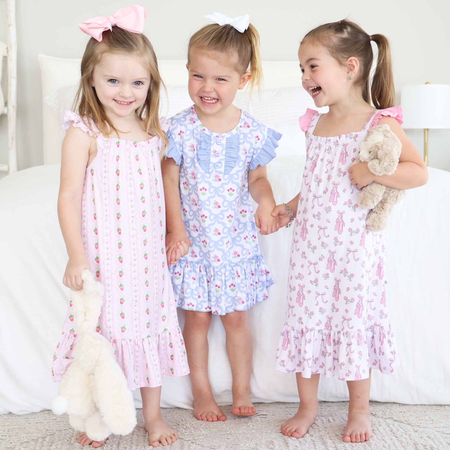 Girls' Full Length Ruffle Nightgown | Berry Sweet