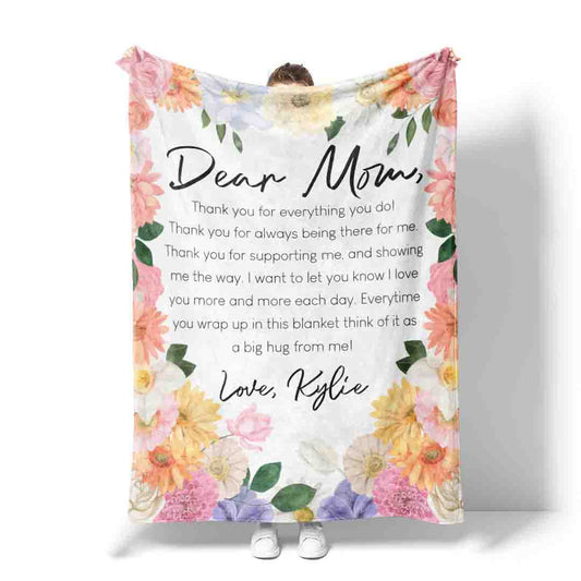 Personalized Blanket | Letter To Mom