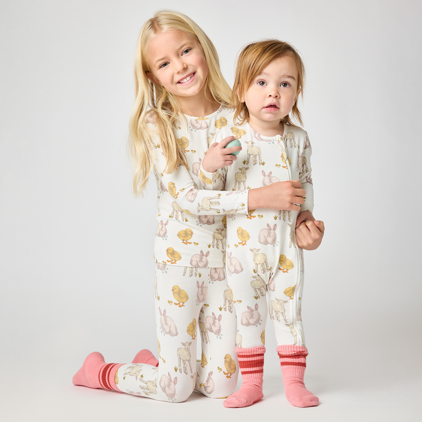 Baby Bamboo Romper - Easter Friends