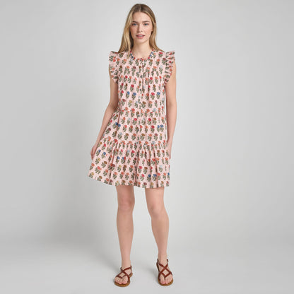 Womens Kalani Dress - Multi Flower Drop