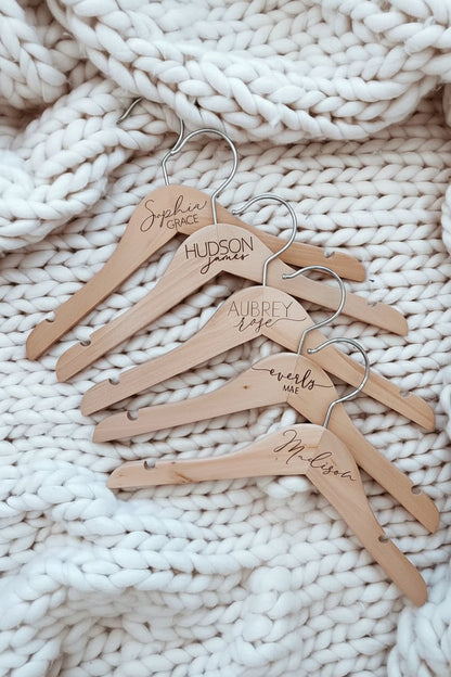 Personalized Baby Name Wood Hanger | Simple