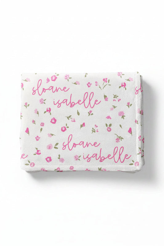 Penny's Posies Personalized Kids Blanket