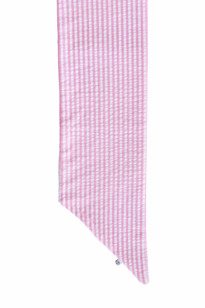 Personalized Newborn Bow Sash | Seersucker
