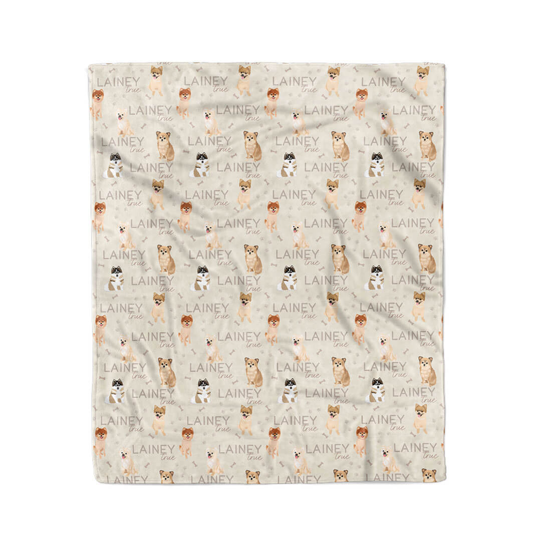 Personalized Kids Blanket | Pomeranian