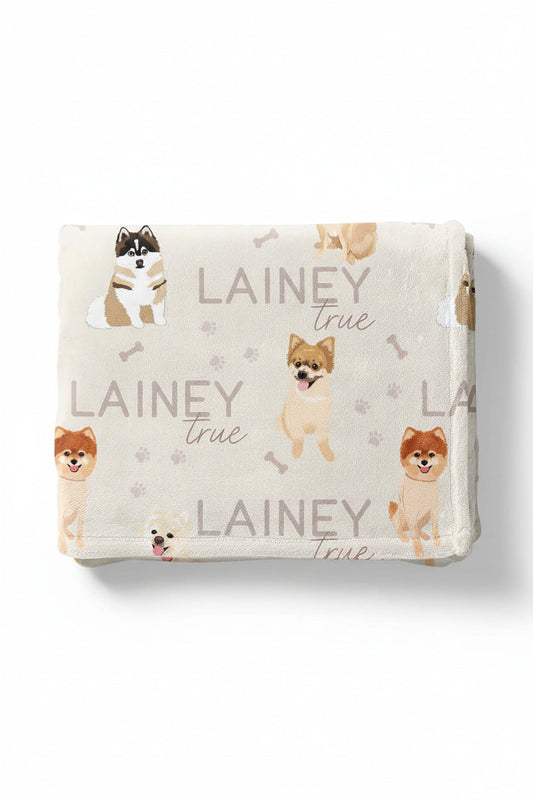 Personalized Kids Blanket | Pomeranian