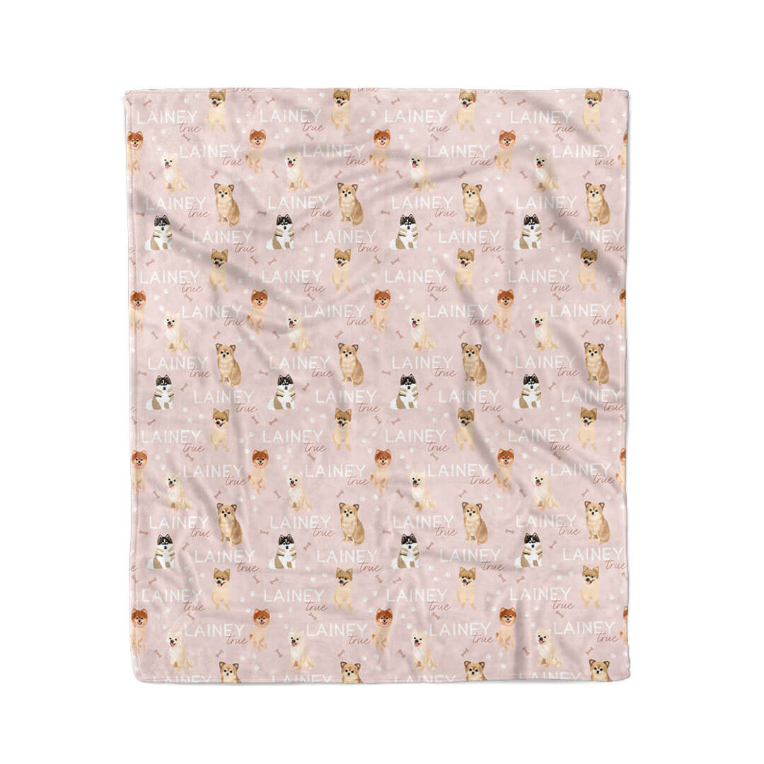 Personalized Kids Blanket | Pomeranian