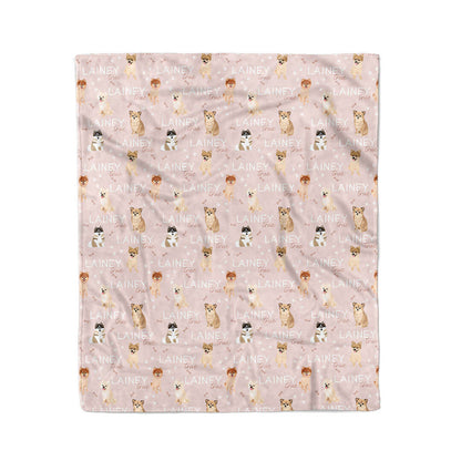 Personalized Kids Blanket | Pomeranian